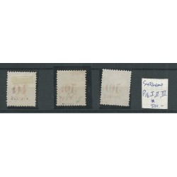 Suriname P16 Type I, II and III  MH/unused  CV 500 €