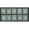 Curaçao  P34-43 Postage due 1948  VFU/used  CV  255 €