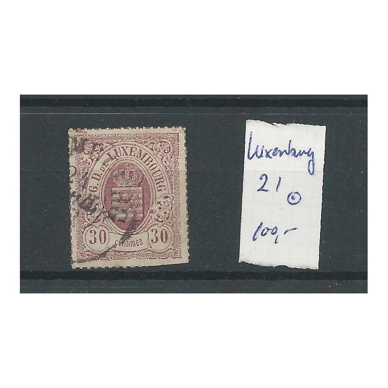 Luxembourg 21 Staatswapen 30ct   VFU/used  CV 100 €