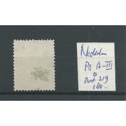 Netherlands P8 A-III with numeral dot cancel 219  VFU/used  CV  180 €
