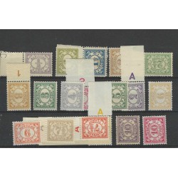 Suriname 69-86  Numeral set MNH CV 106 €