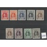 Suriname 118-126 Wilhelmina MNH/postfris CV 200 €