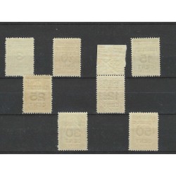 Suriname 130-136 Brandkastopdrukken MNH CV 62 €