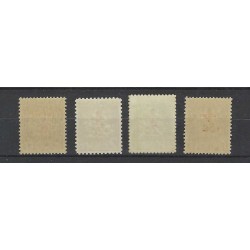Suriname 202-205 Rode Kruiszegels MNH CV 79 €