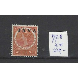 Ned. Indie  77a  JAVA-HOOG-staand  MNH/postfris CV 220 €