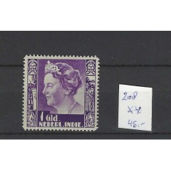Dutch East Indies  208 Wilhelmina  MNH CV 45 €