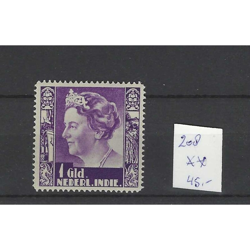Dutch East Indies  208 Wilhelmina  MNH CV 45 €