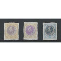 Curaçao  1-12 Willem III 1873 set  MH/unused CV 907 €Extremely fine !!