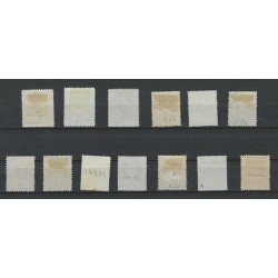 Curaçao  1-12 Willem III 1873 set  MH/unused CV 907 €Extremely fine !!