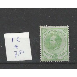 Curacao 1C  Willem III  1873  MH/ongebr CV 7,50 €
