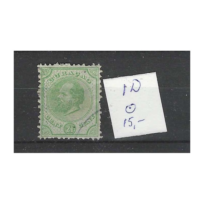Curaçao 1D  Willem III  1873  VFU/used CV 15 €