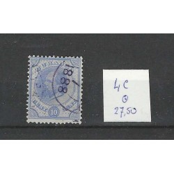 Curaçao 4C  Willem III  1873  VFU/used CV 27,5 €