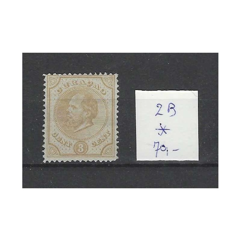 Curacao 2B Willem III 1873 MH/ongebr CV 70 € Curacao 2B Willem III 1873 MH/ongebr CV 70 €