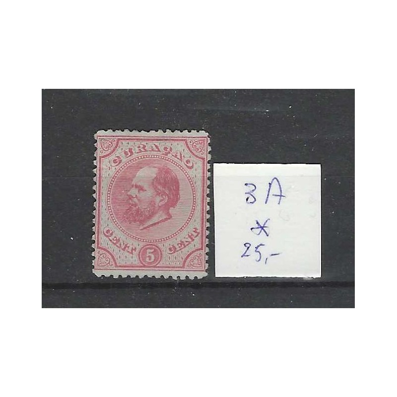 Curacao 3A Willem III 1873 MH/ongebr CV 25 € Curacao 3A Willem III 1873 MH/ongebr CV 25 €