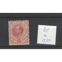 Curaçao 3C  Willem III  1873  MH/unused CV 17,50 €