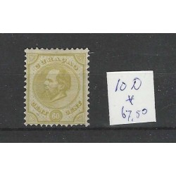 Curaçao 10D  Willem III  1873  MH/unused CV 67,50 €