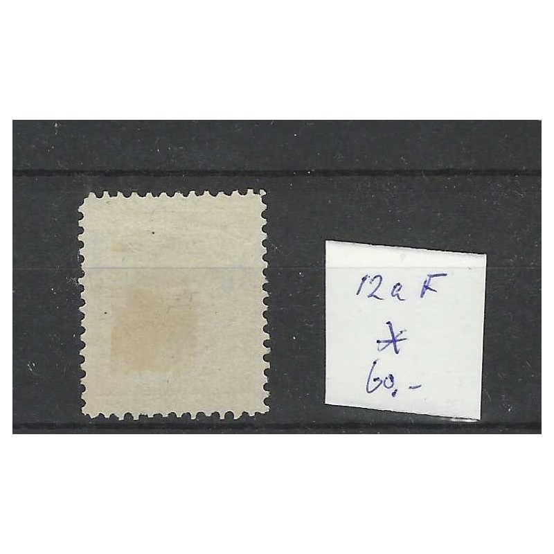 Curacao 12aF  Willem III  1873  MH/ongebr CV 60 €