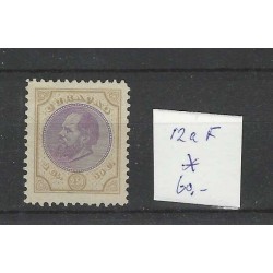 Curaçao 12aF  Willem III  1873  MH/unused CV 60 €