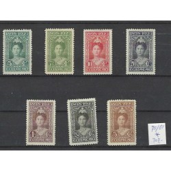 Curaçao 75-81 Jubilee 1923  MH/unused CV 307 €