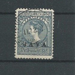Dutch East Indies 80 JAVA overprint on 2,5Gld   VFU/used  CV  74,5 €