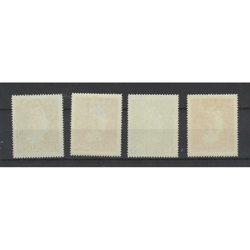Curacao 178-181  Wilhelmina Konijnenburg MH/ongebr CV 200 €