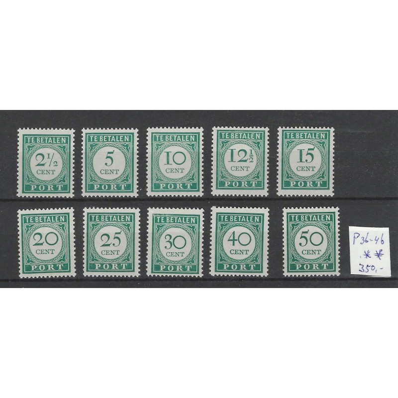 Curacao P34-43 Port 1948 MNH/postfris CV 350 € Curacao P34-43 Port 1948 MNH/postfris CV 350 €