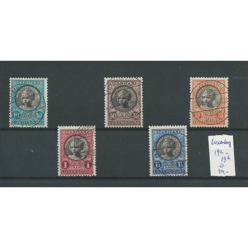 Luxembourg 192-196 Kinderhilfe  1927  VFU/used  CV 34 €