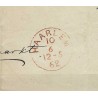 Nederland 2 Willem III op brief FRANCO-kastje in ROOD VFU/gebr CV -,- € Certificaat !