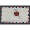 Suriname LP24fa  KOP-staande overprint on cover to Curaçao CV ??? €