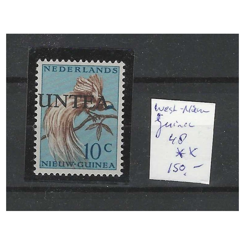Ned. Nieuw Guinea 48 UNTEA grote letters MNH/postfris CV 150 € Ned. Nieuw Guinea 48 UNTEA grote letters MNH/postfris CV 150 €