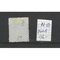 Netherlands 11 Willem III 1867  numeral dot cancel 8 VFU/used  CV 135++ €