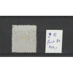 Nederland 9 Willem III 1867  puntstempel 80 VFU/gebr  CV 140++ €