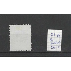 Netherlands 21 Willem III 1872  numeral dot cancel 64 VFU/used  CV 50+ €