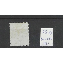 Nederland 23 Willem III 1872  puntstempel 232 VFU/gebr  CV 45 €