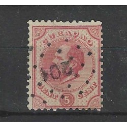 Curaçao  3E  Willem III  11,5x12  VFU/used  CV 1250 € Certificate !!