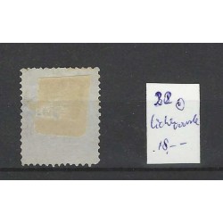 Nederland 22 Willem III 1872  "LICHTENVOORDE 1882" kleinrond VFU/gebr CV 18 €
