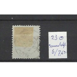 Nederland 24 Willem III 1872  "SOMMELSDIJK 1886" kleinrond VFU/gebr CV 14 €