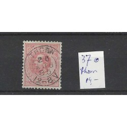 Nederland 21 Willem III 1872  "THORN 1885" kleinrond VFU/gebr CV 14 €