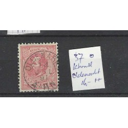 Nederland 21 Willem III 1872  "OLDEMARKT 1891" kleinrond VFU/gebr CV 16 €