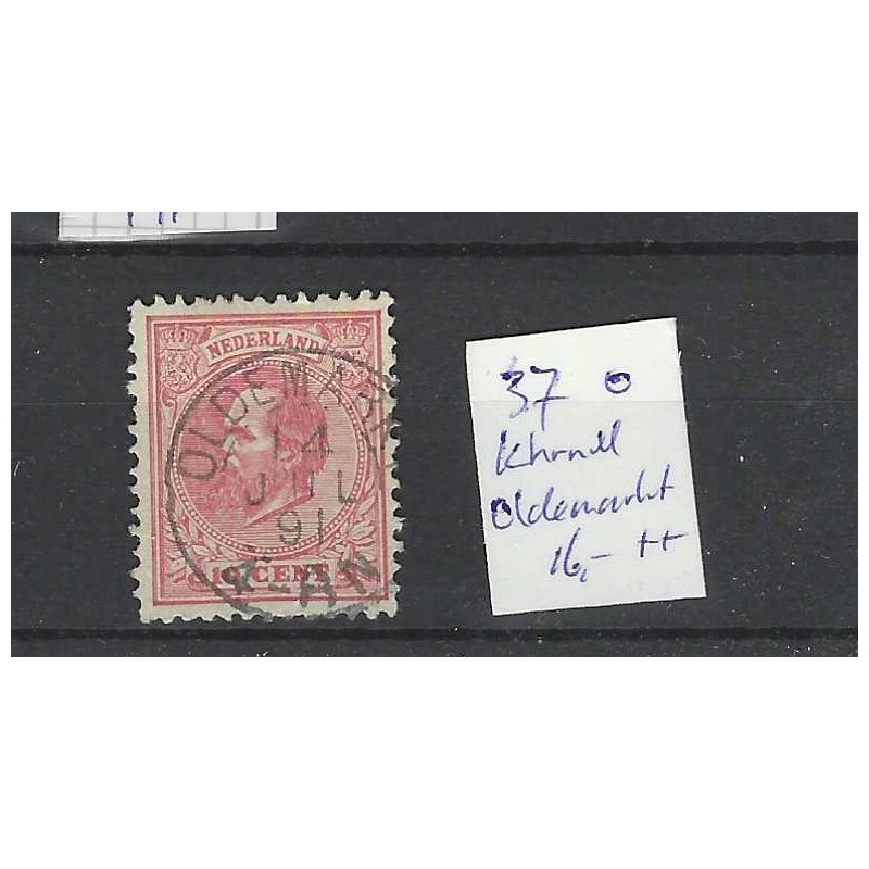 Nederland 21 Willem III 1872 "OLDEMARKT 1891" kleinrond VFU/gebr CV 16 € Nederland 21 Willem III 1872 "OLDEMARKT 1891" kleinrond VFU/gebr CV 16 €