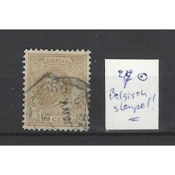 Nederland 27 Willem III 1872  BELGISCH-stempel VFU/gebr CV ?? €