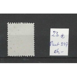 Netherlands 23 Willem III 1872  numeral dot cancel 247 VFU/used  CV 56 €