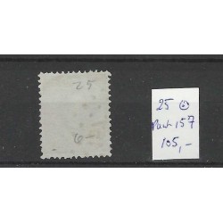 Netherlands 25 Willem III 1872  numeral dot cancel 157 VFU/used  CV 105 €