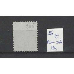 Netherlands 26 Willem III 1872  numeral dot cancel 206 VFU/used  CV 130 €