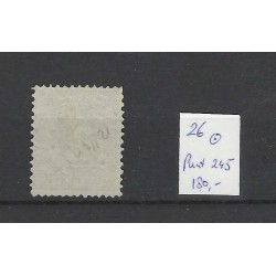 Nederland 26 Willem III 1872  puntstempel 245 VFU/gebr  CV 180 €