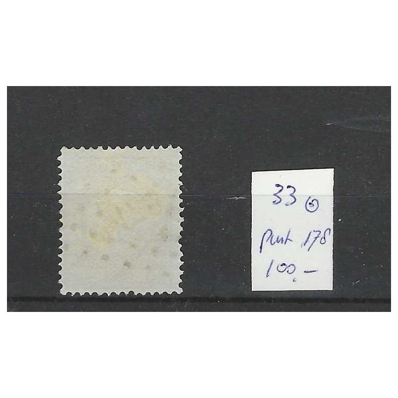 Nederland 33 Cijfer met puntstempel 178 VFU/gebr  CV 100 €