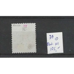 Nederland 34 Wilhelmina met puntstempel 111 VFU/gebr  CV 125 €