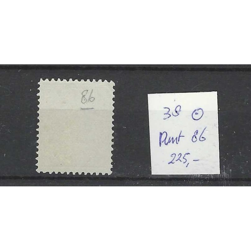 Netherlands 38 Wilhelmina with numeral dot cancel 86 VFU/used  CV 225 €