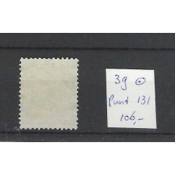 Netherlands 39 Wilhelmina with numeral dot cancel 131 VFU/used  CV 106 €