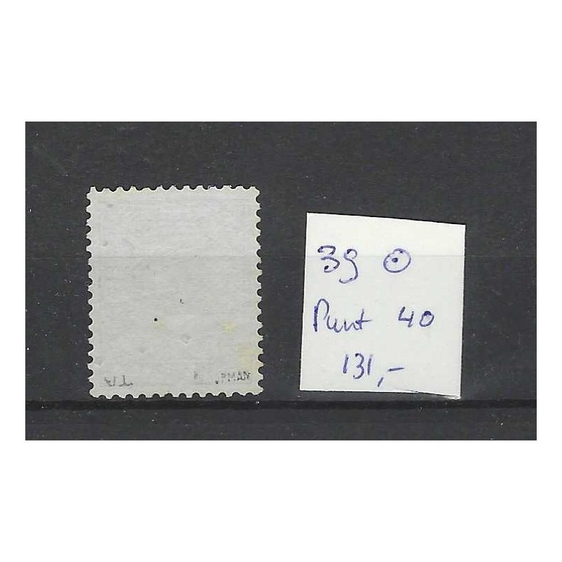 Netherlands 39 Wilhelmina with numeral dot cancel 40 VFU/used  CV 131 €